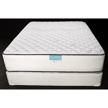 King 13" Firm Two Sided Mattress and 9" Wood Foundation